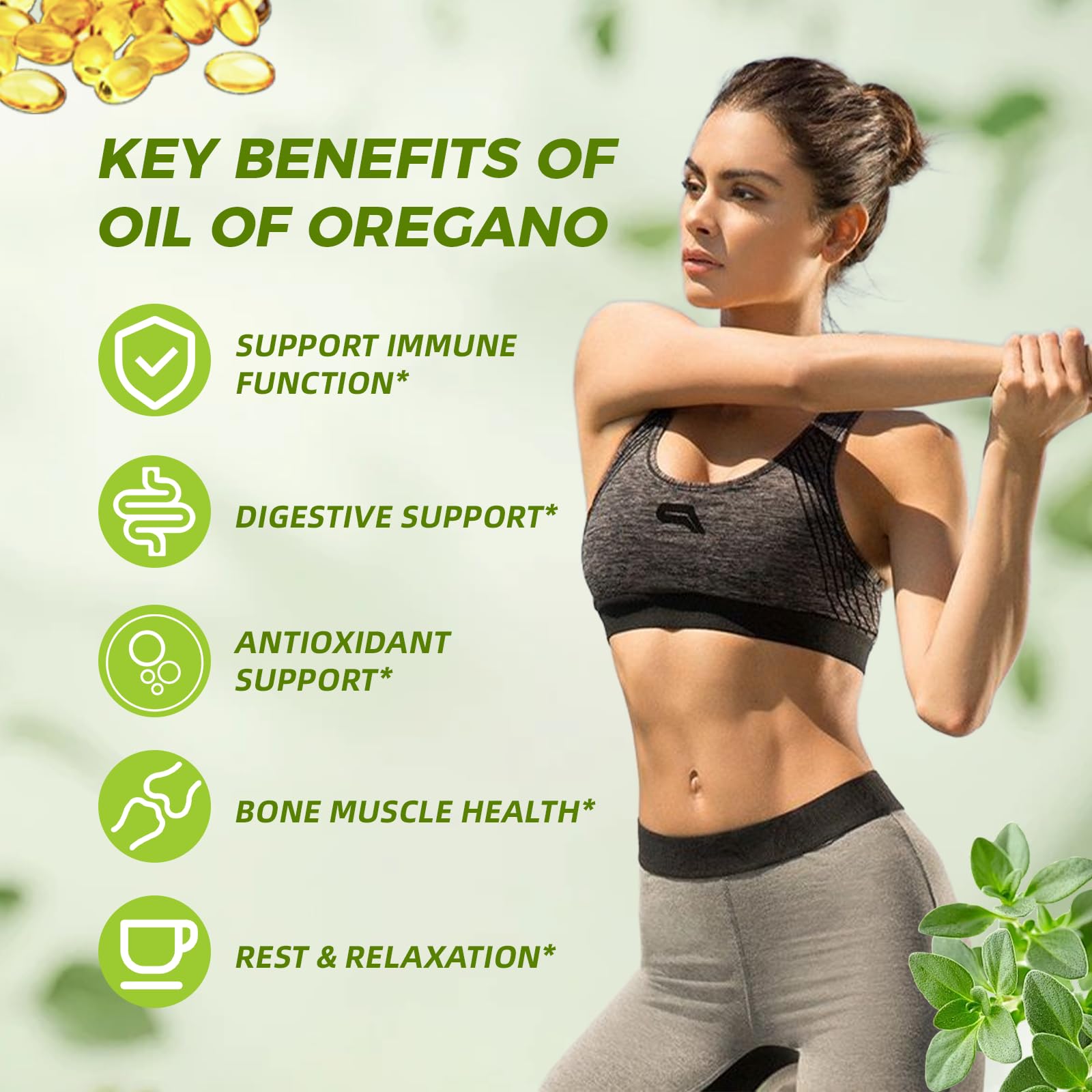 SmildeHeal black seed oil softgels close-up emphasizing thymoquinone benefits for immunity.