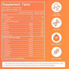 SmildeHeal EAAs electrolytes lemonade powder scoop for easy measurement.