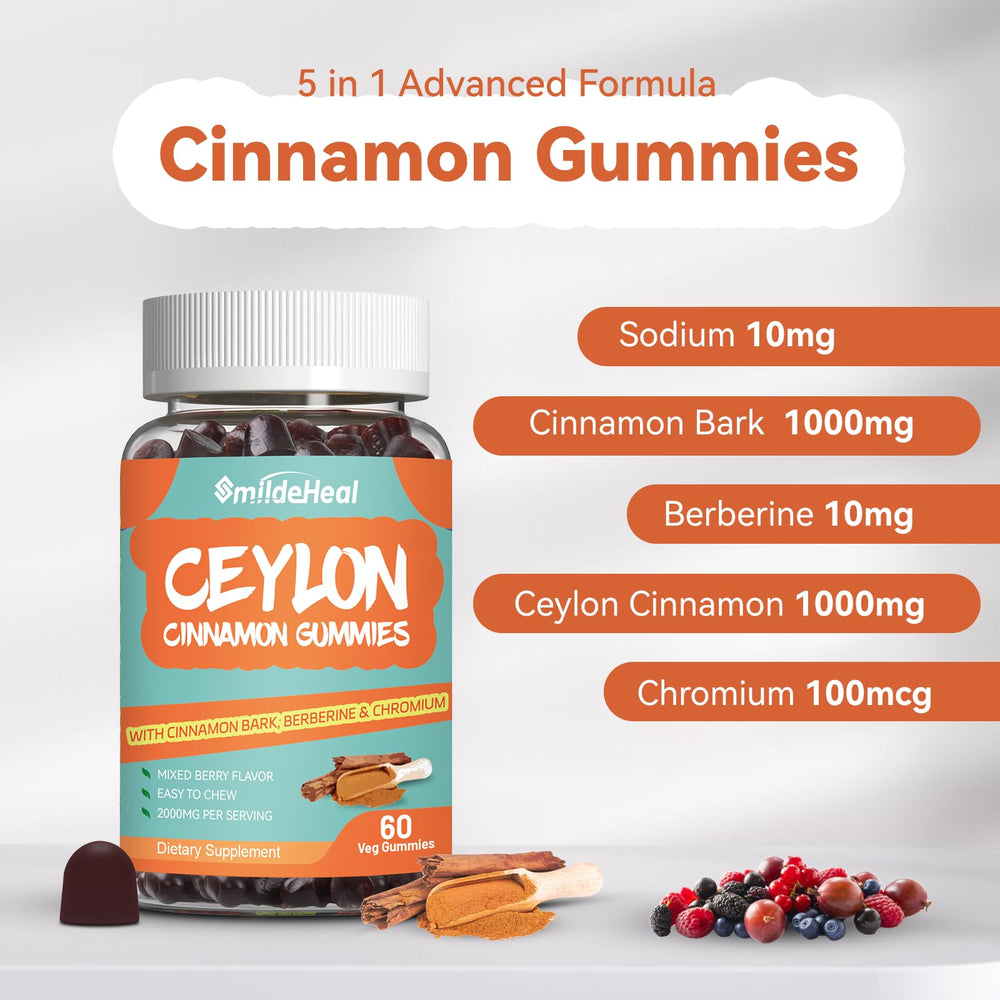 Gummies poured into hand showing convenient daily dose