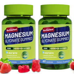 SmildeHeal magnesium glycinate gummies bottle, gluten-free and gelatin-free daily support