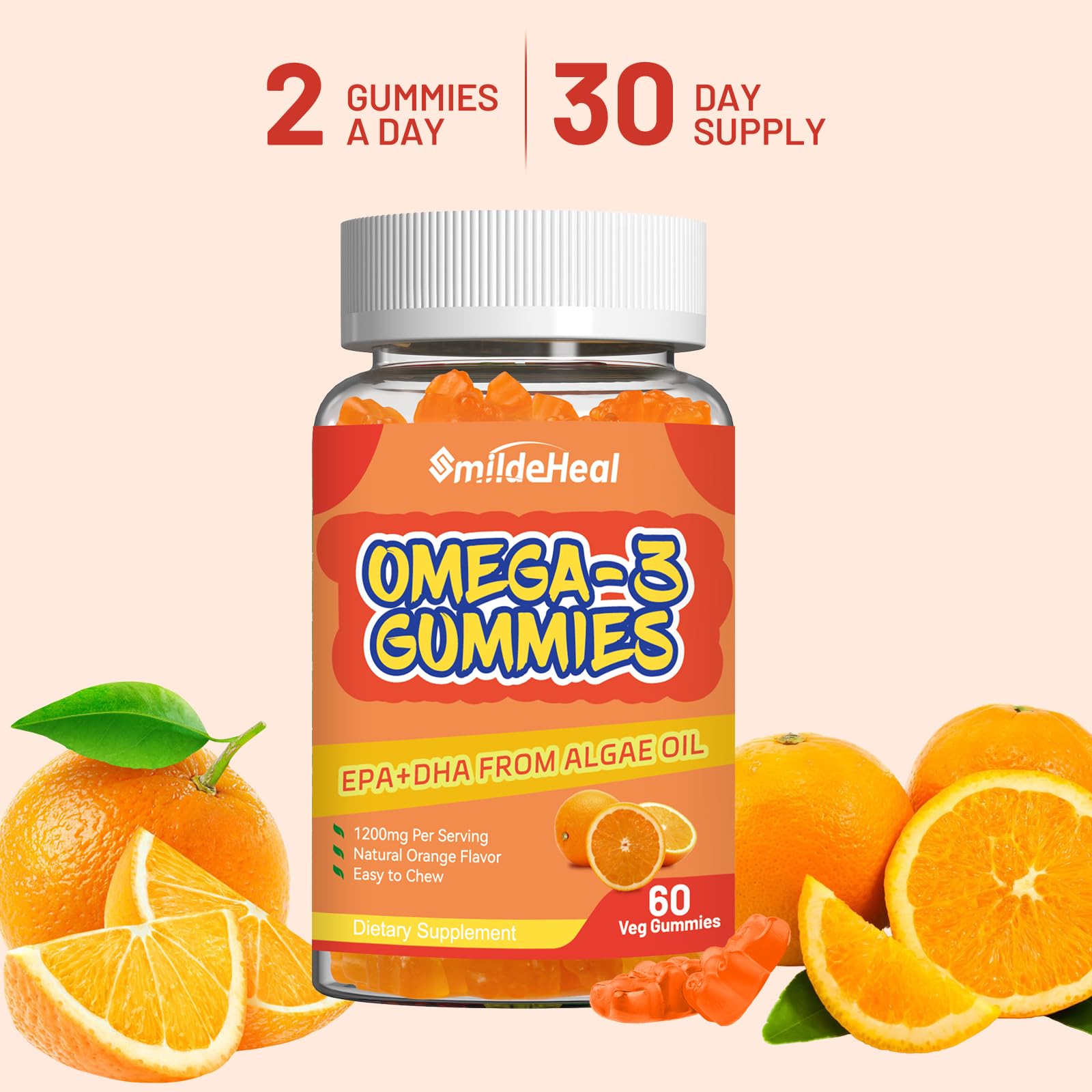 Open bottle reveals gummies ready for convenient serving
