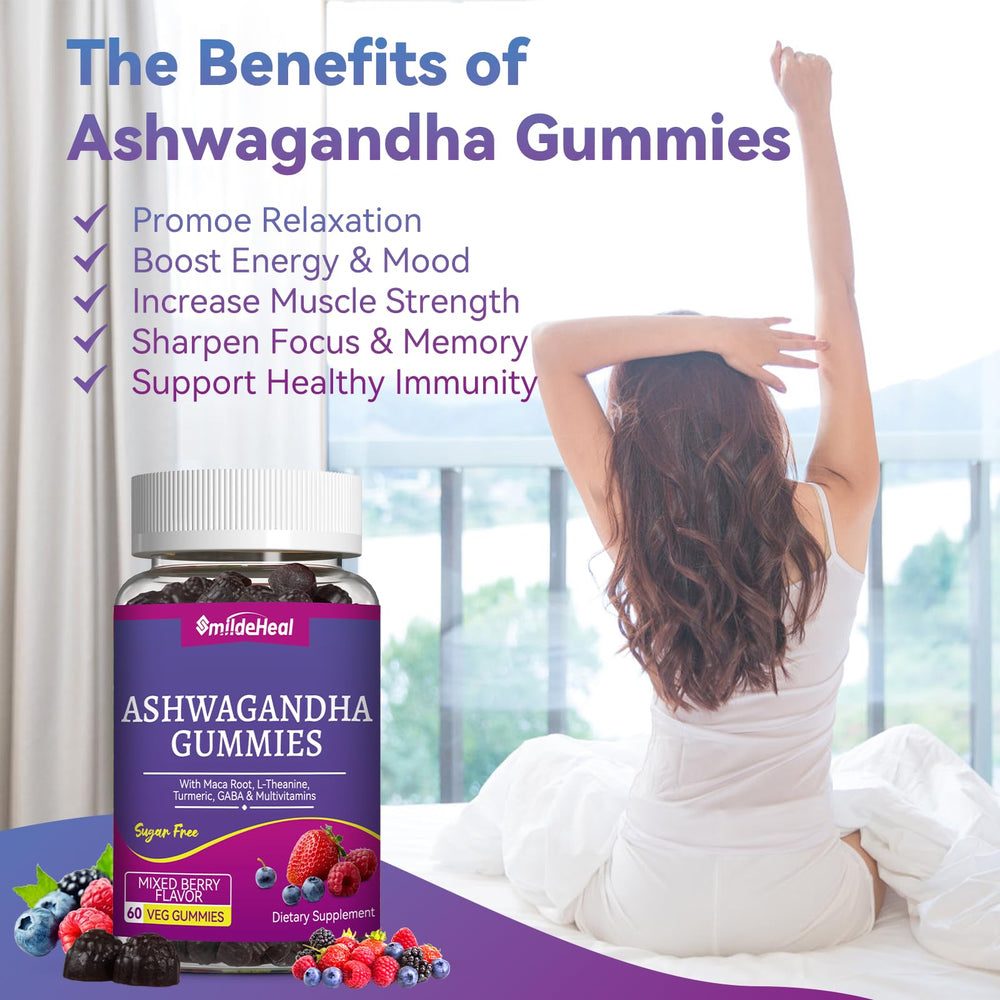 SmildeHeal vegan gummies label closeup highlights clean, plant-based nutrients.