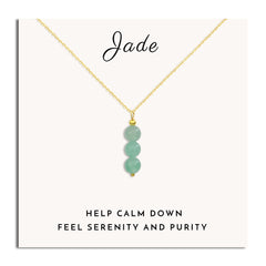 SmileBelle Jade Necklace with crystal beads enhances daily elegance and versatility