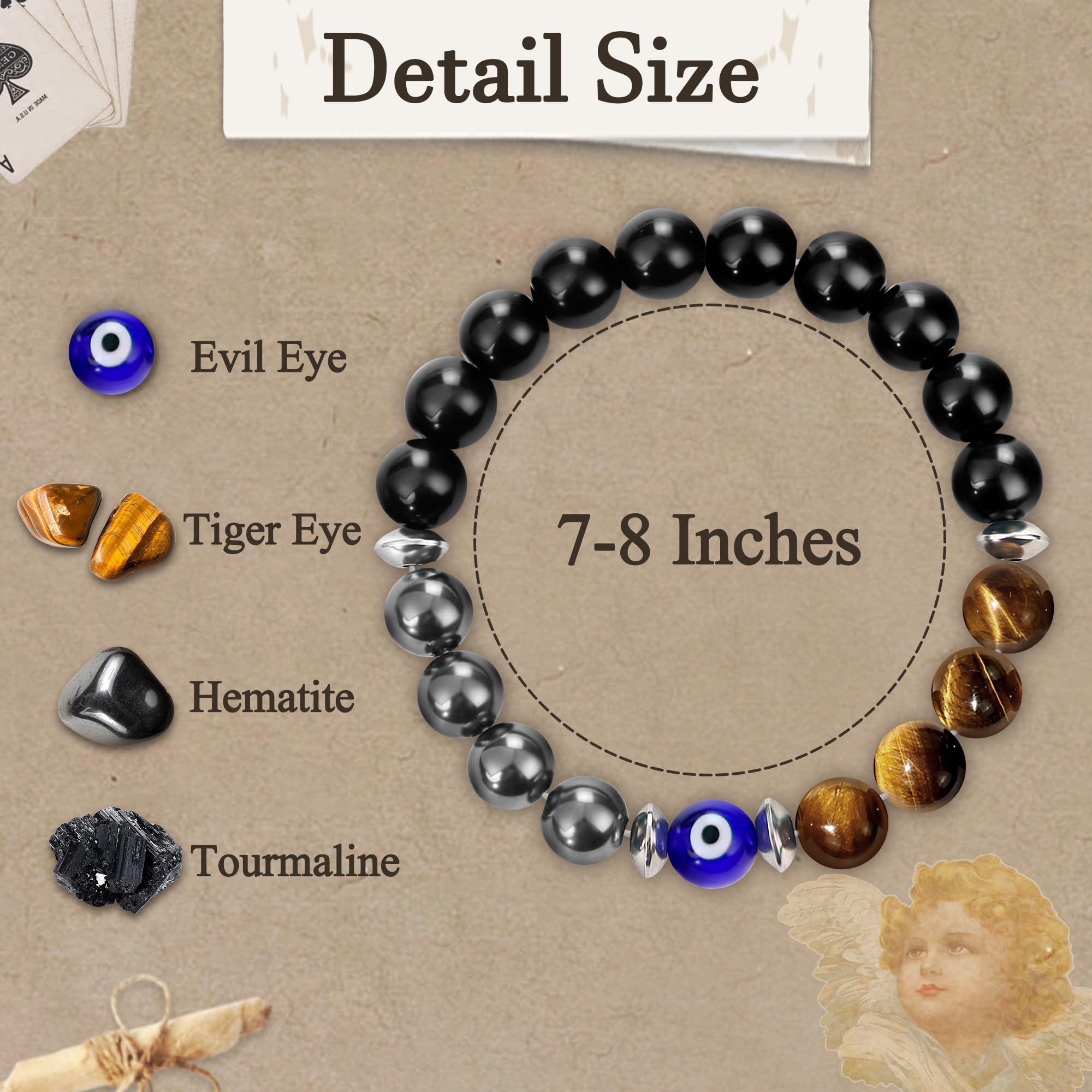SmileBelle hematite bracelet with sleek, versatile appeal