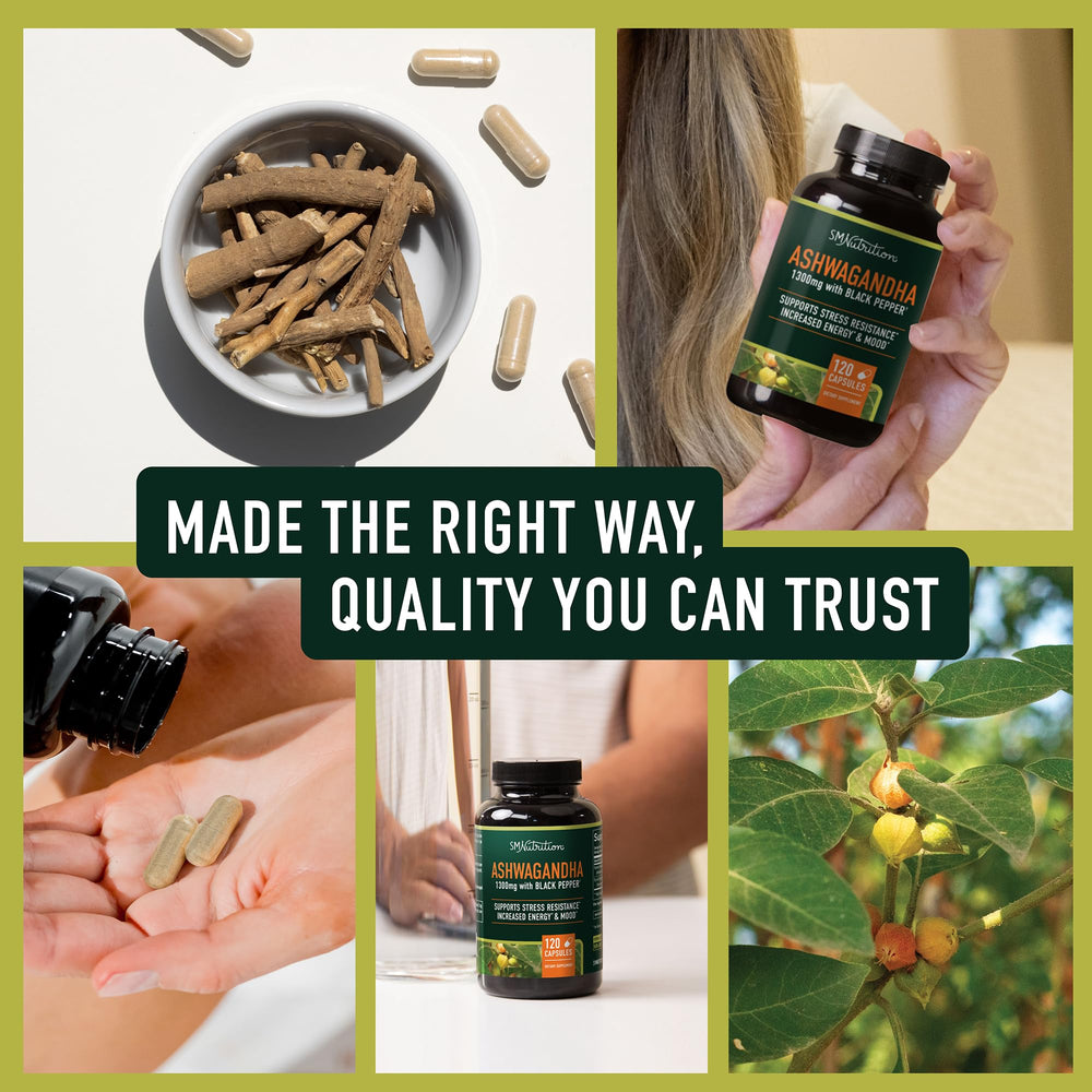 Polvo de raíz orgánica de Ashwagandha para equilibrio diario