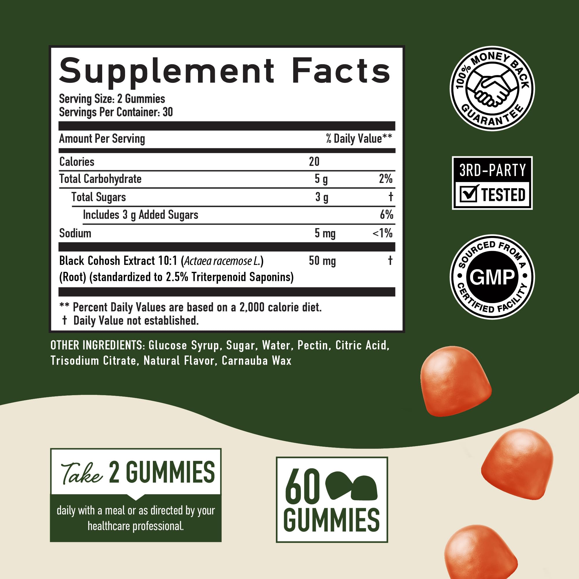 Vegetarian-friendly SMNutrition gummies present a plant-based menopause support option.