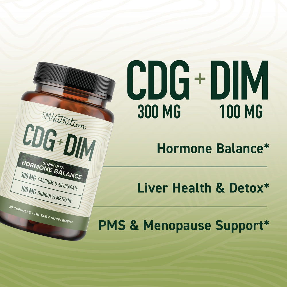 SMNutrition calcium d-glucarate with dim capsules for convenient daily use.