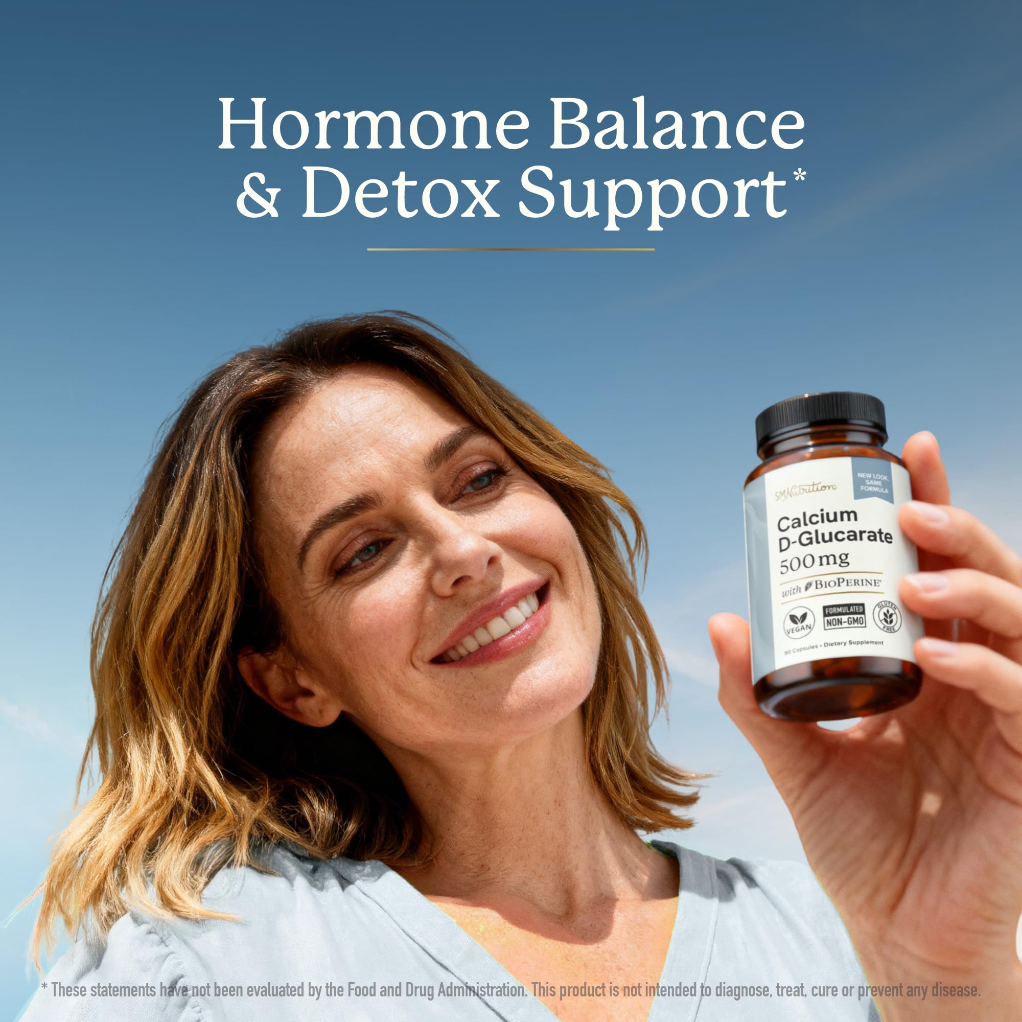 Pouring SMNutrition CDG capsules into hand for easy daily use.