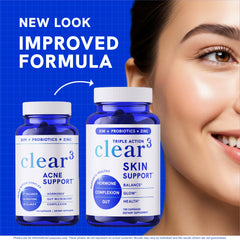 SMNutrition Clear Skin DIM dose illustrating hormone balance for a healthy complexion.