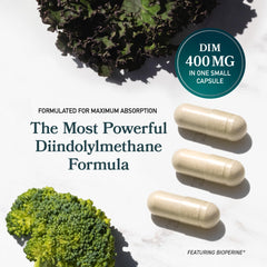 SMNutrition DIM 400mg packaging box highlights vegan and gluten-free form
