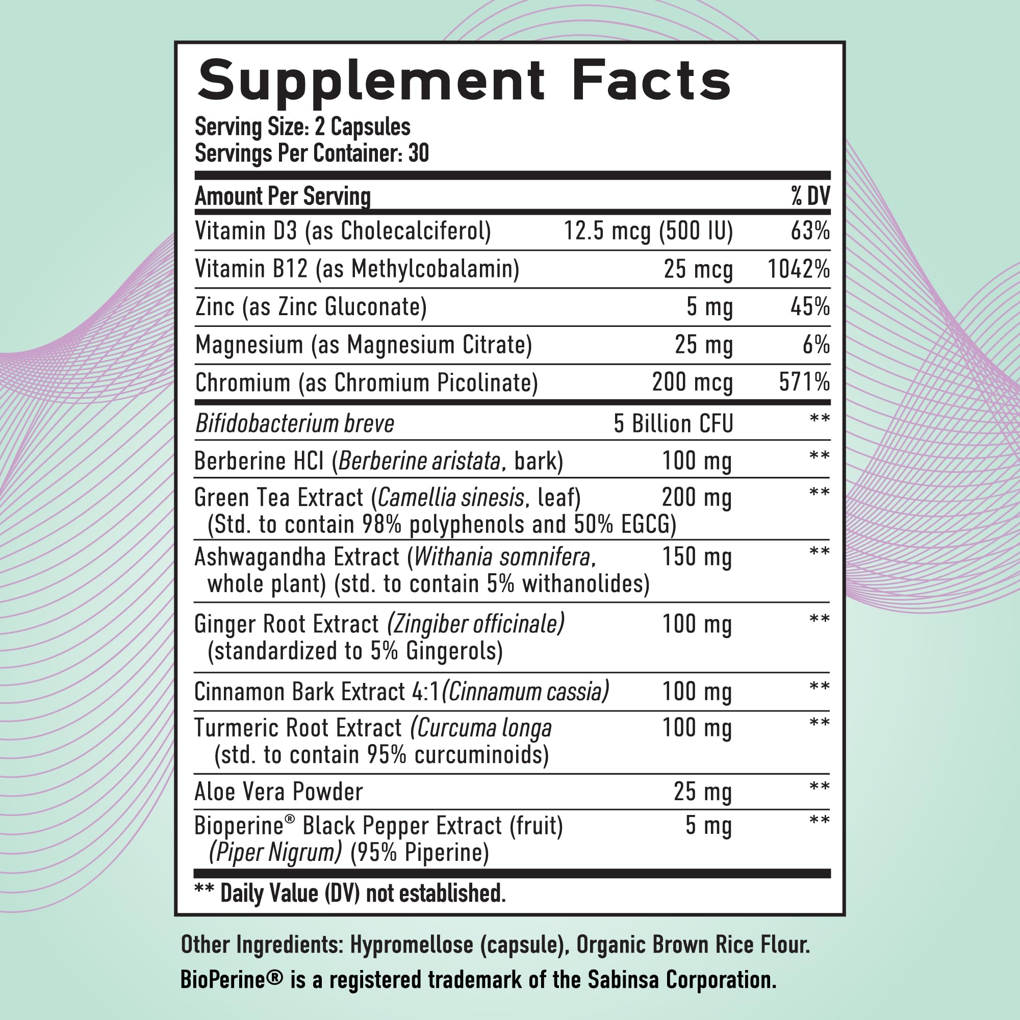 SMNutrition GLP-1 bottle with green tea extract graphic