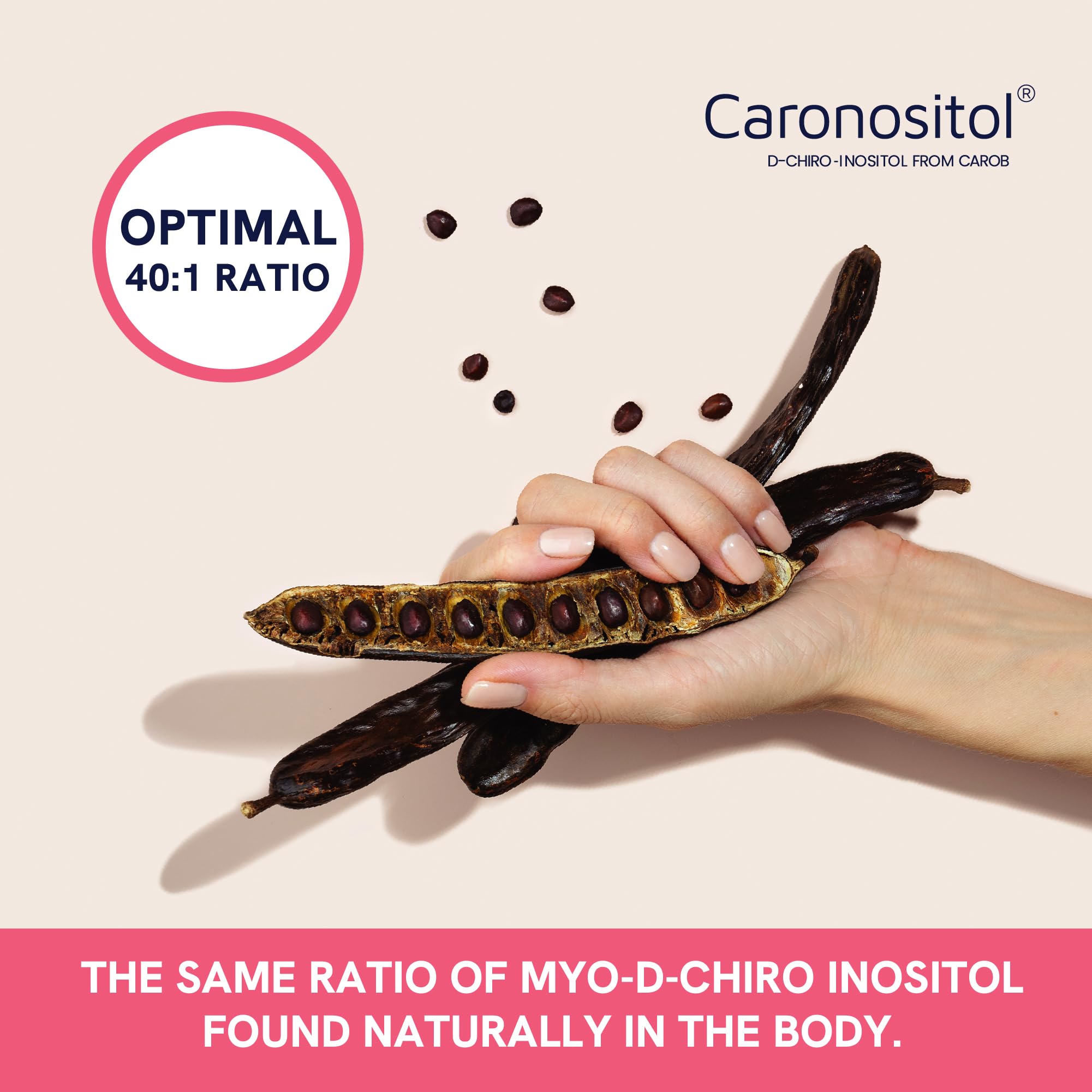 Scoop and dosage display, easy daily serving for balanced hormones