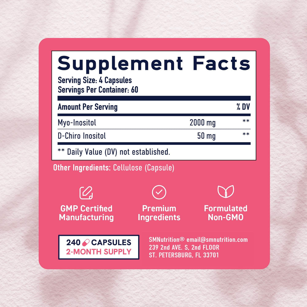 SMNutrition serving display shows bottle count and clear usage details.