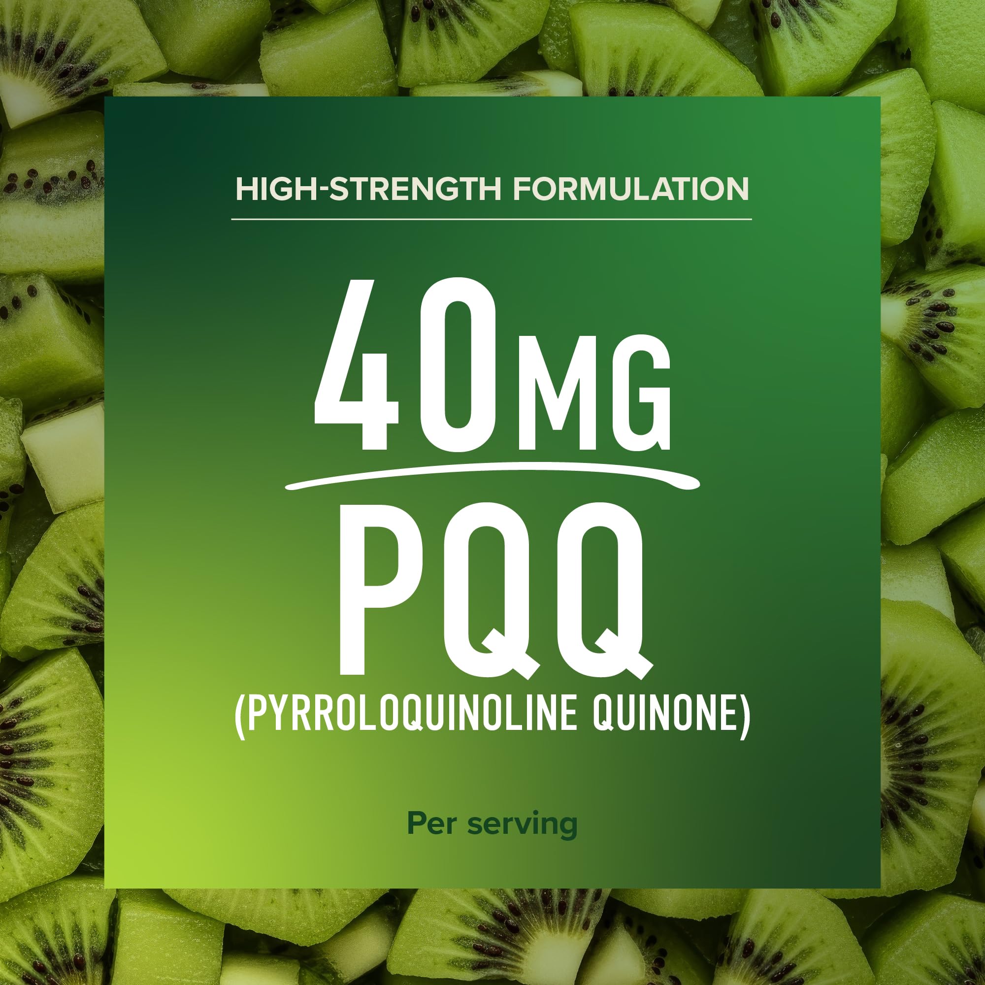 SMNutrition PQQ bottle with glass of water, signaling daily energy and resilience.