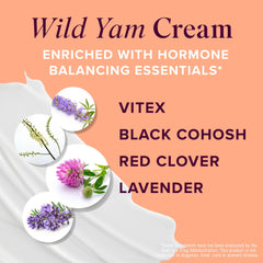 Close-up texture of SMNutrition Wild Yam Cream demonstrating smooth absorption