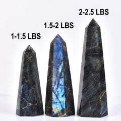 SMOHEAL Labradorite tower meditation setup promotes calm focus