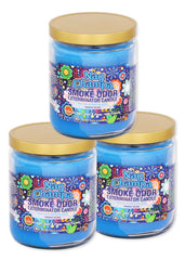 Smoke Odor Exterminator Nag Champa jar candle reduces smoke odors.