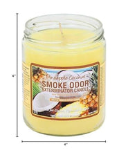 Vela Smoke Odor Exterminator Piña y Coco para reducir olores de humo, mascotas y hogar