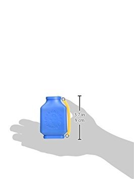 Smokebuddy Junior Glow Blue in-use shot demonstrates quick odor control on the go.