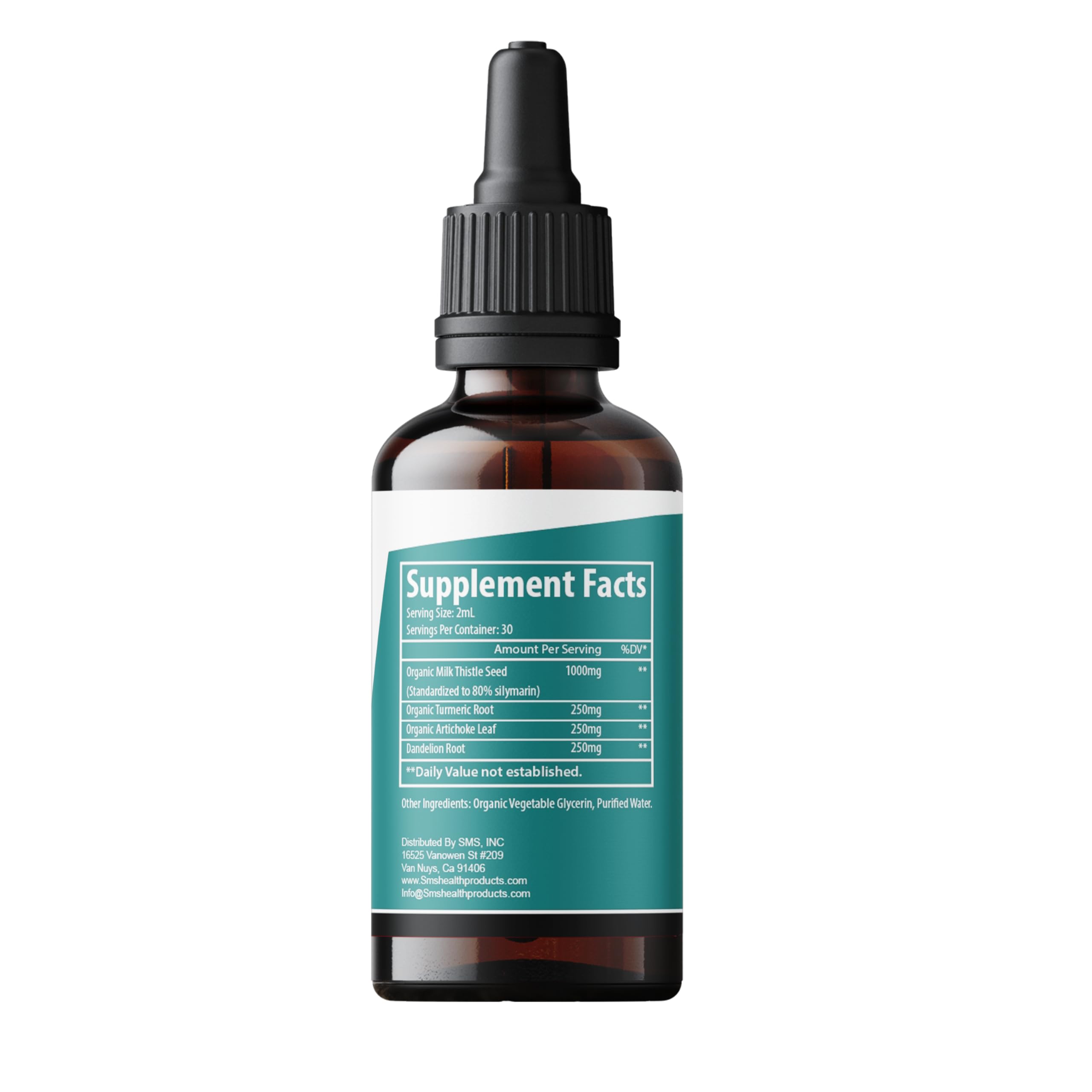 SMS Health Deep Liver Cleanse bottle dropper-use demonstrates sublingual absorption