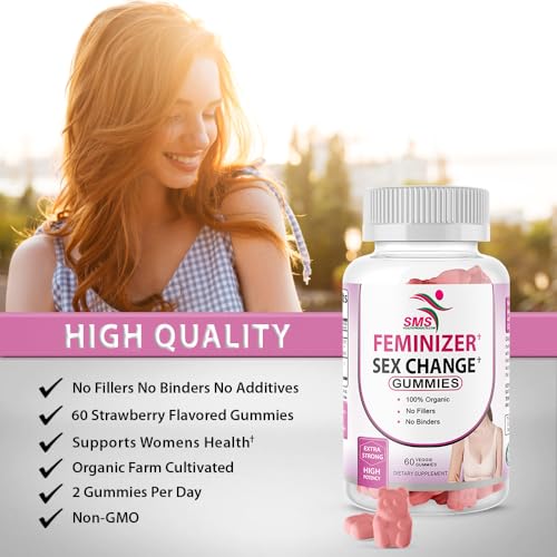 SMS Health Feminizer bottle back detailing ingredients and vegan formula.