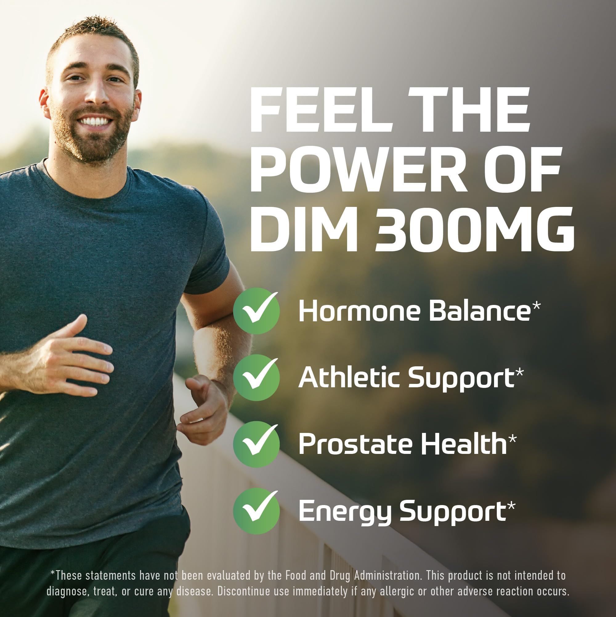 SMNutrition DIM capsule closeup emphasizes 300mg dose.