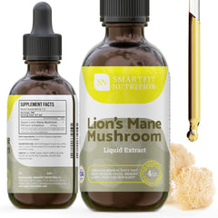 SN SmartFit Nutrition Lions Mane Extract bottle highlighting focus-support liquid
