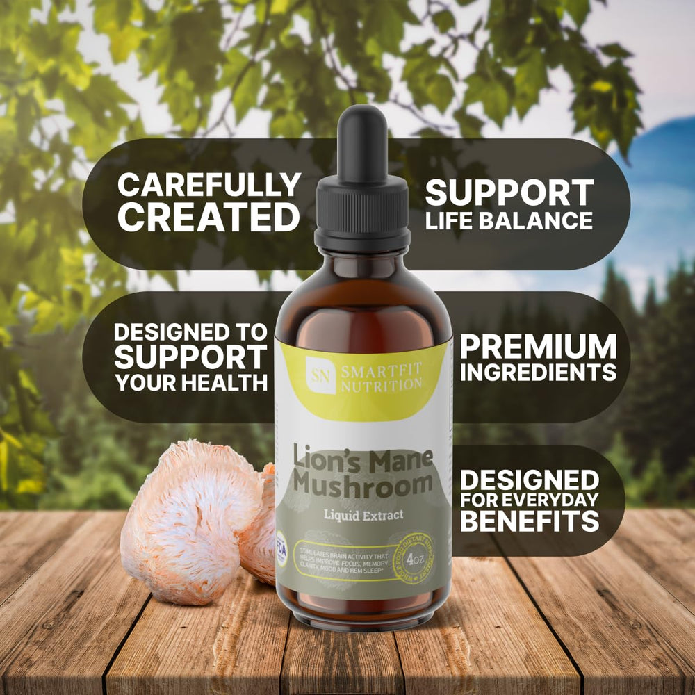 SN SmartFit Lions Mane Extract drops ready for daily use