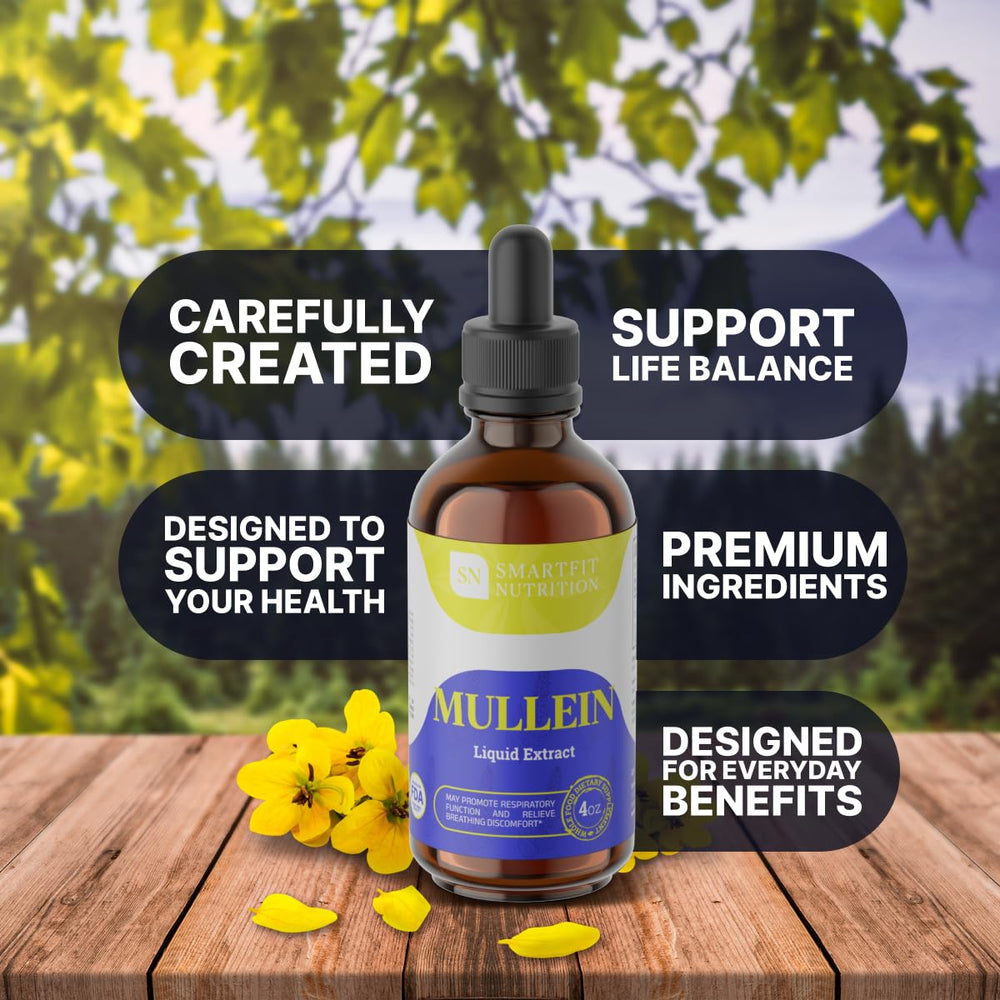 SN SMARTFIT NUTRITION Mullein Drops usage drops demonstrating accurate dosing