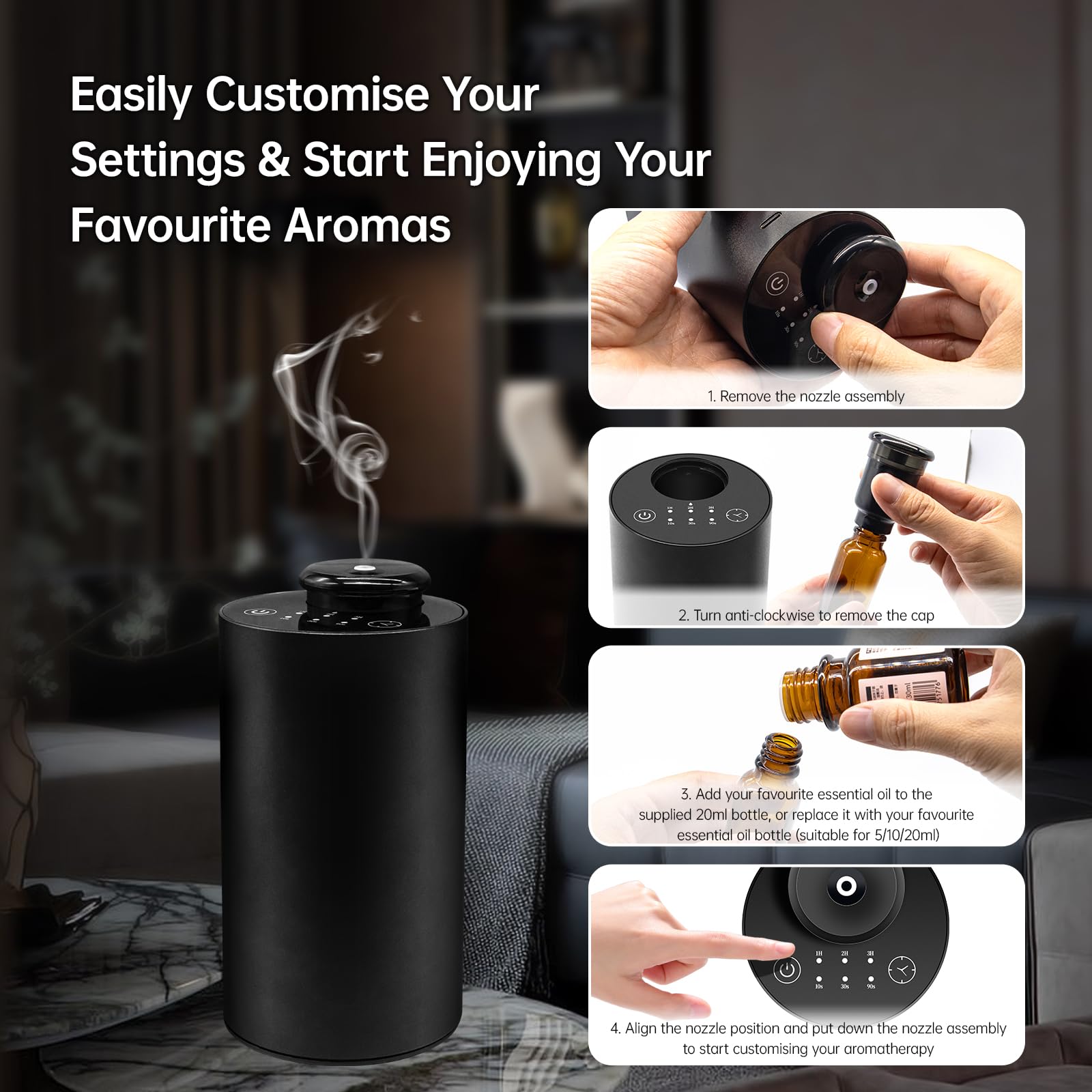 SNAHWGI diffuser in office space delivering continuous aroma