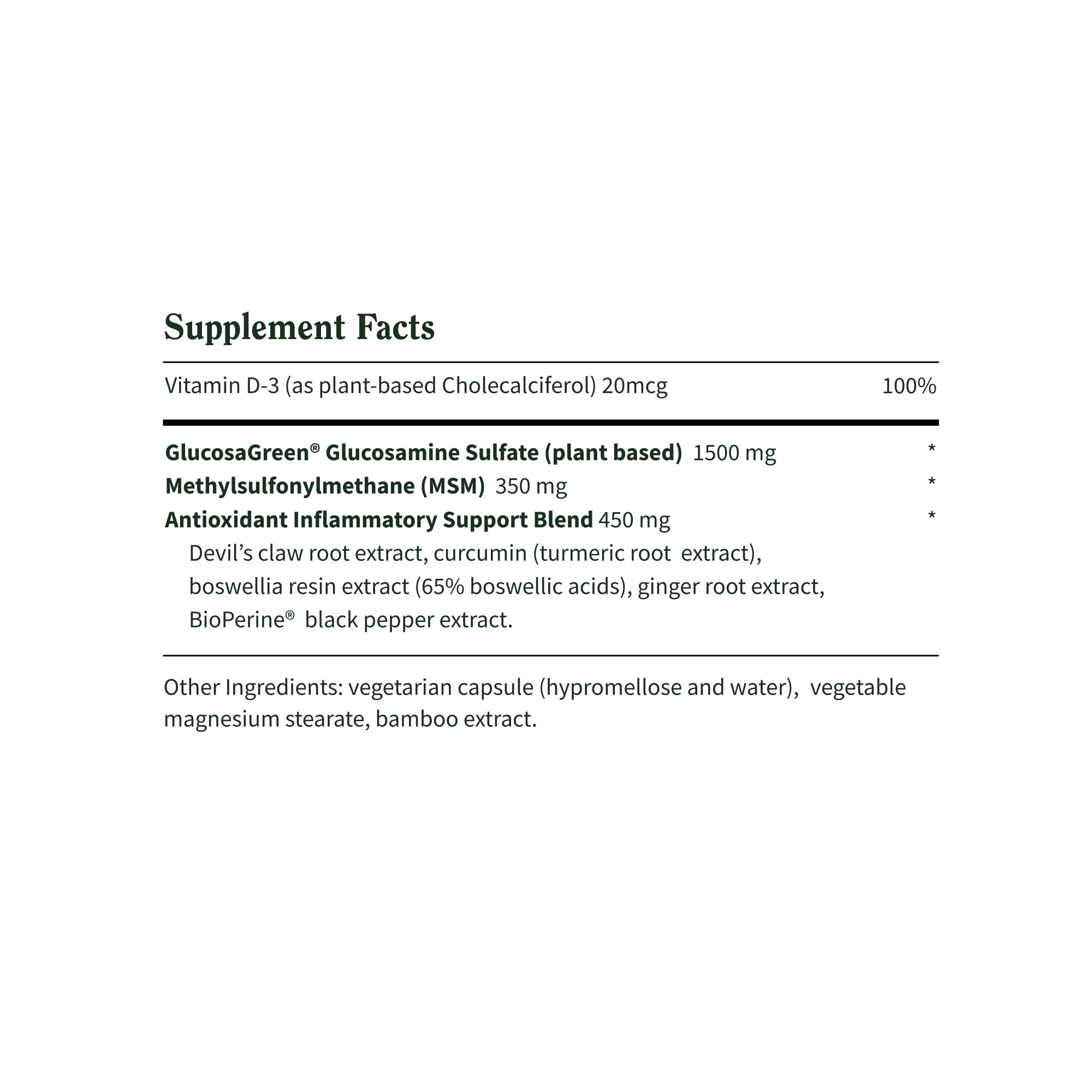 Snap Supplements 90-capsule bottle indicates one-month joint support.