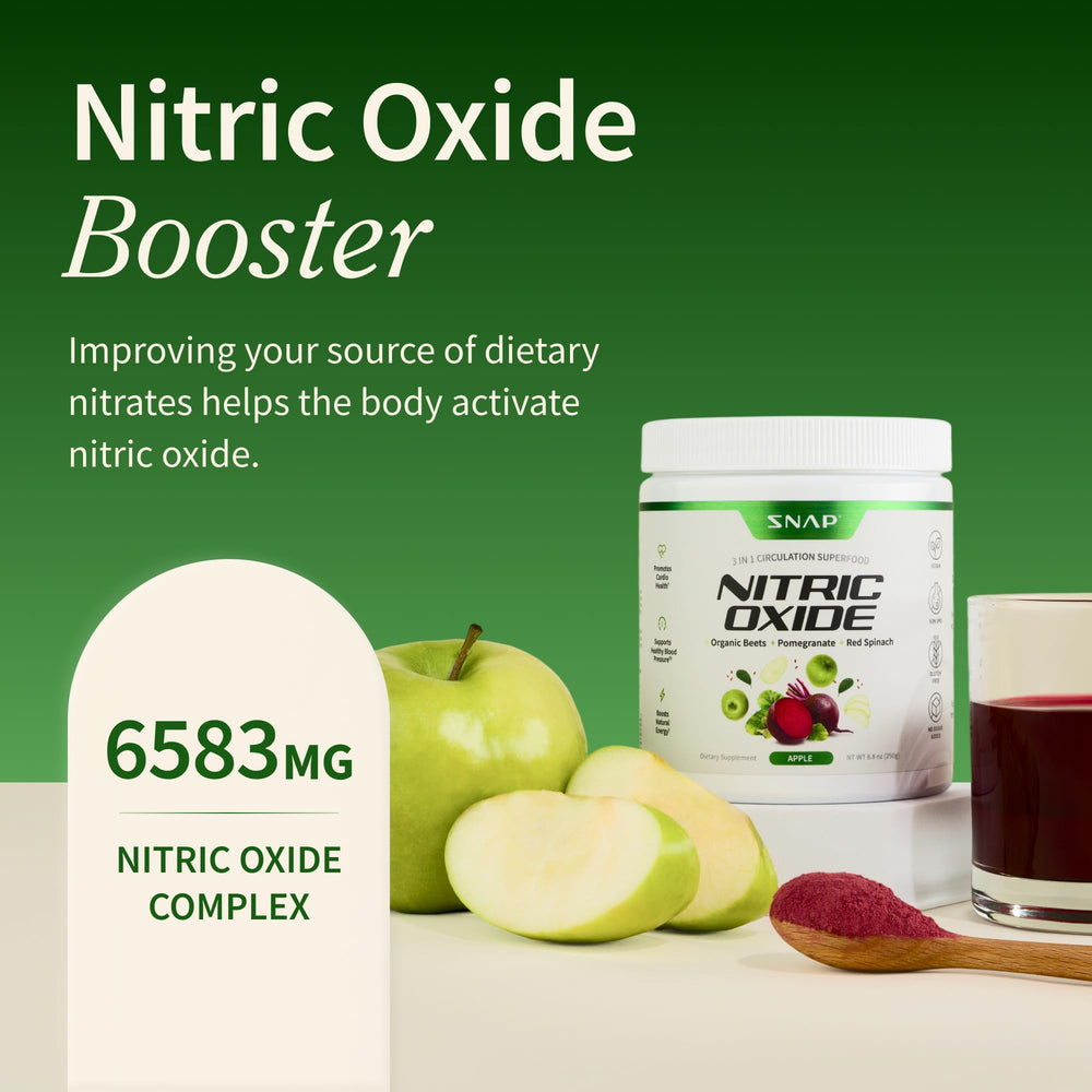 Snap Supplements Beet Root Powder pouring into water for a quick lift.