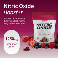 Snap Supplements Beet Root soft chews in mixed berry pack for daily energy support