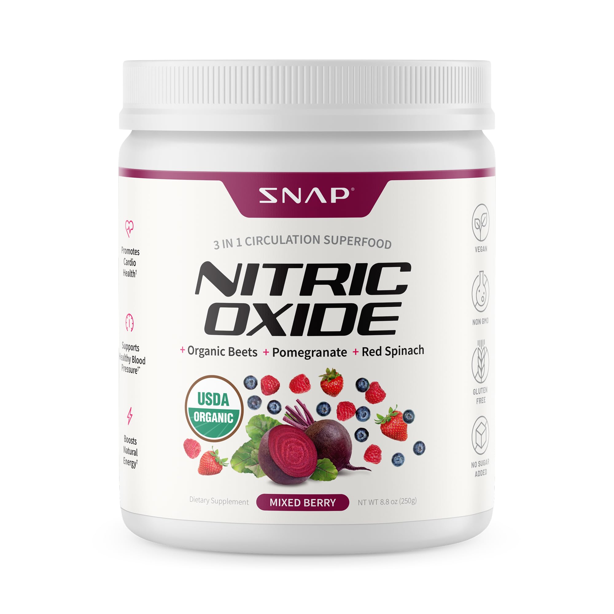 Snap Supplements beetroot powder kitchen scene suggesting daily routine.