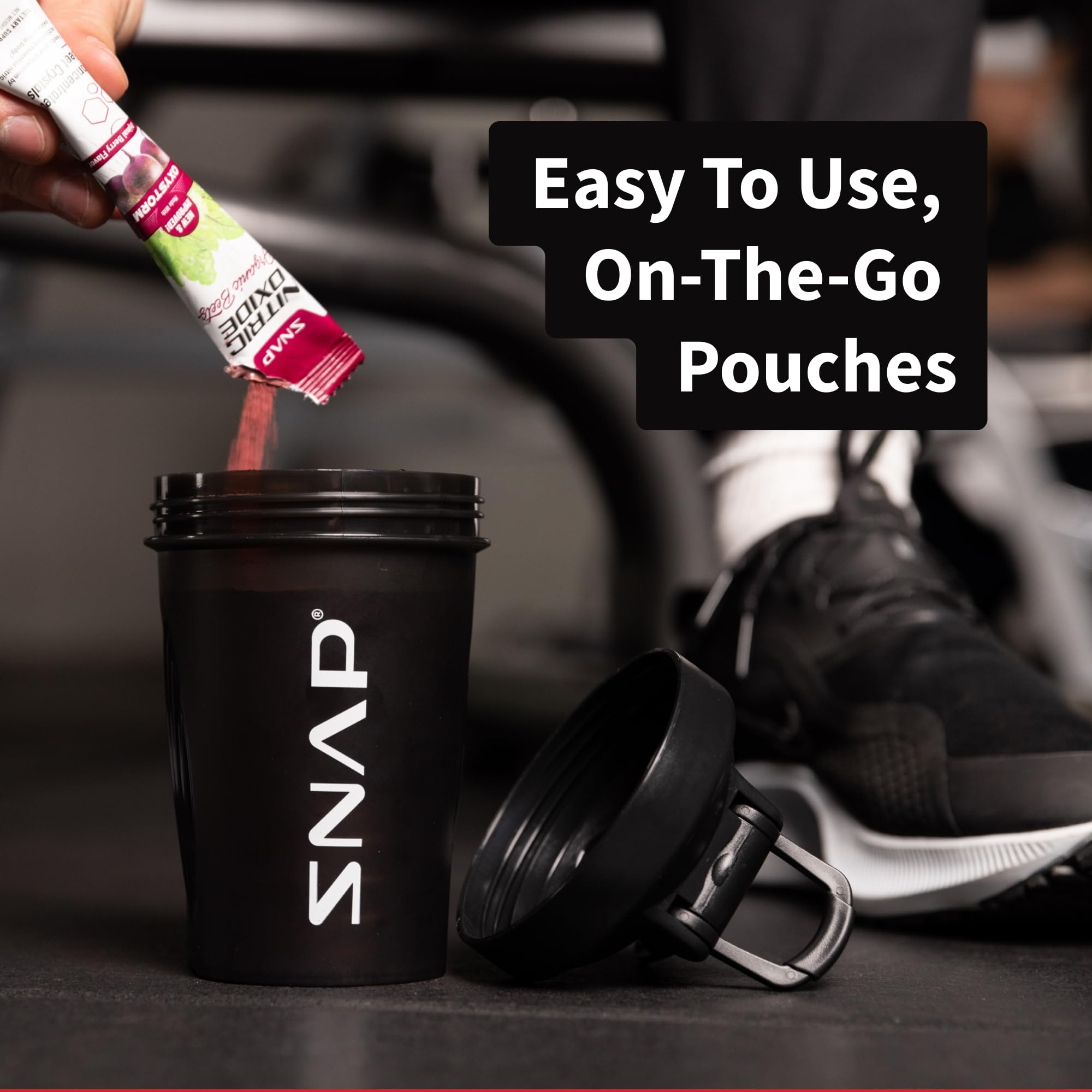 Snap Supplements berries and beets image suggests flavor and nutritional benefits.