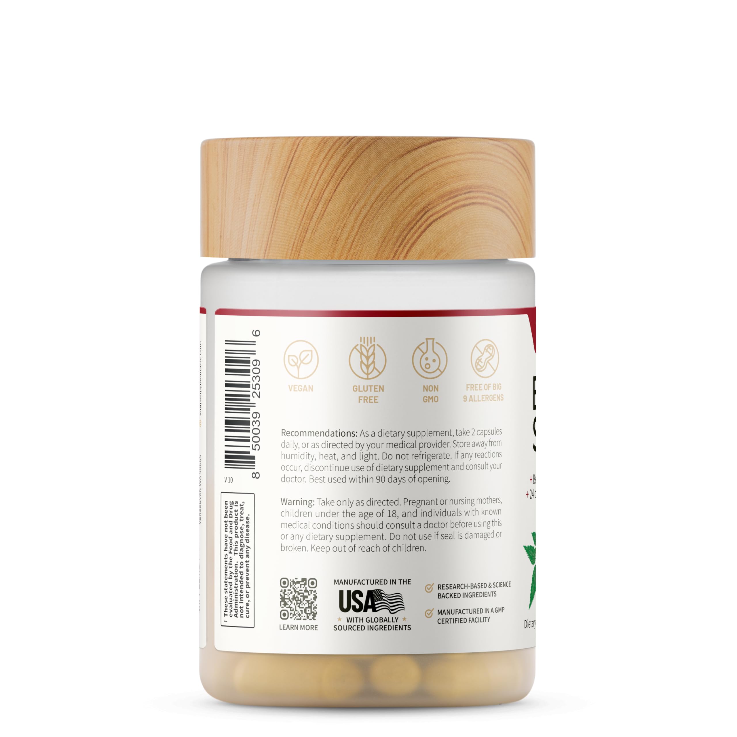 Snap Supplements Blood Sugar Blend daily use shot demonstrates a simple capsule routine