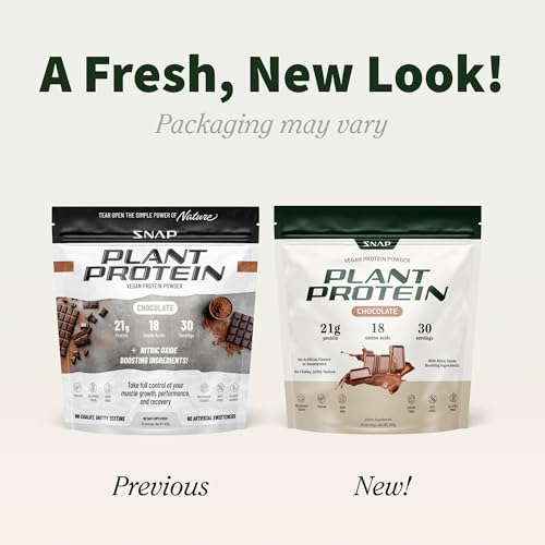Snap Supplements scoop dispensing chocolate protein powder for easy shake prep.