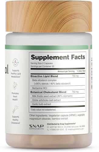 Snap Supplements nutrition panel highlights plant-based ingredients and serving size