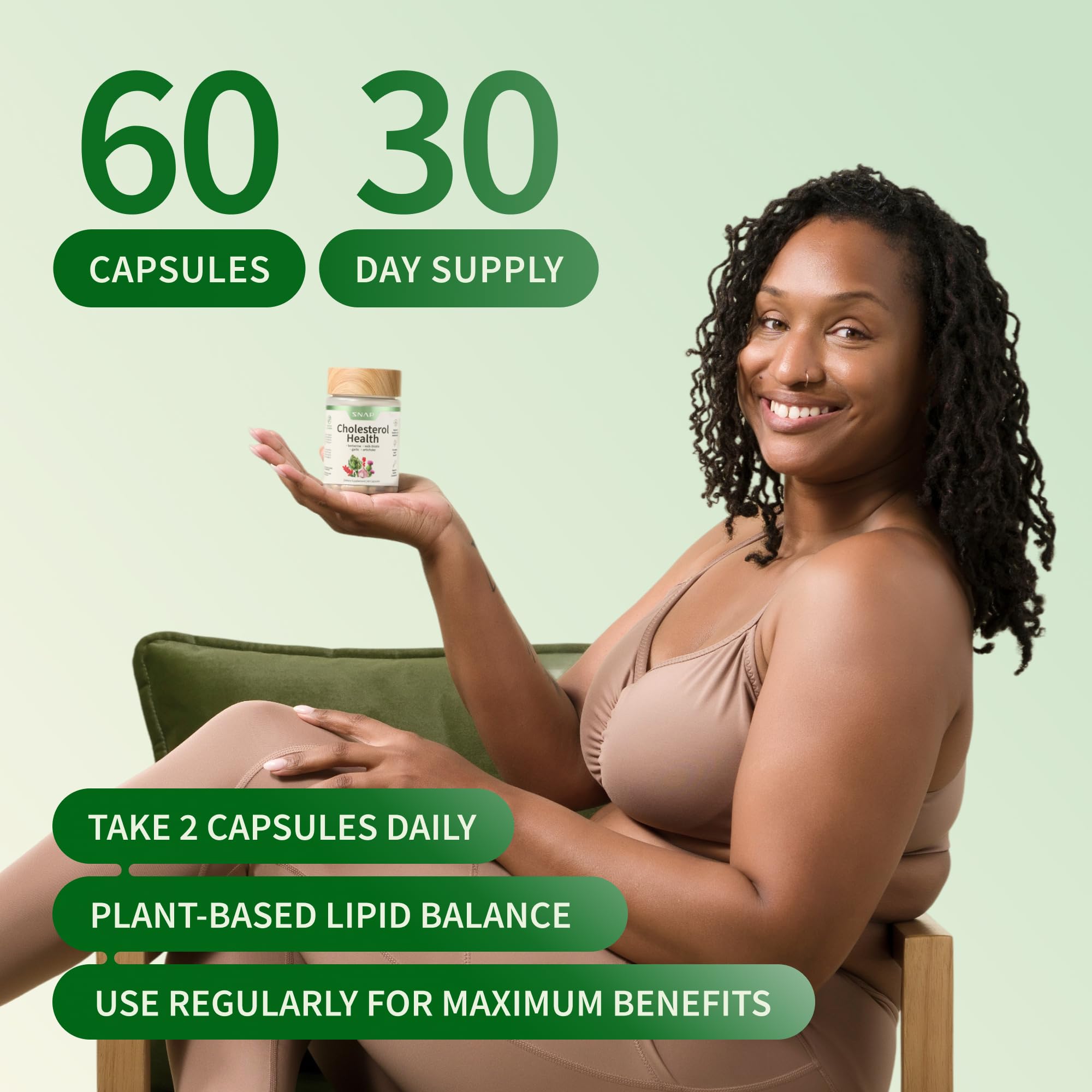 Snap Supplements label shows non-GMO and vegan badges