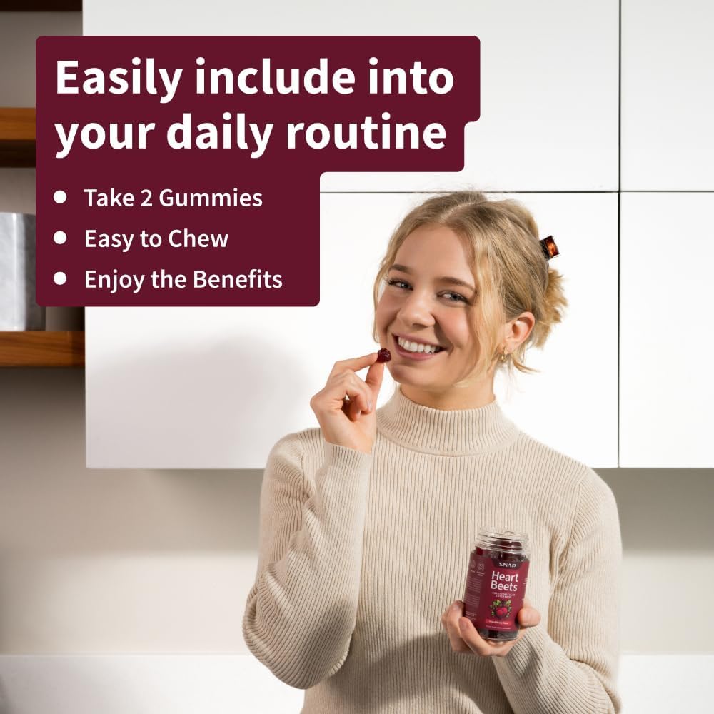Heart Beets daily-energy gummy ideal for on-the-go lifestyles