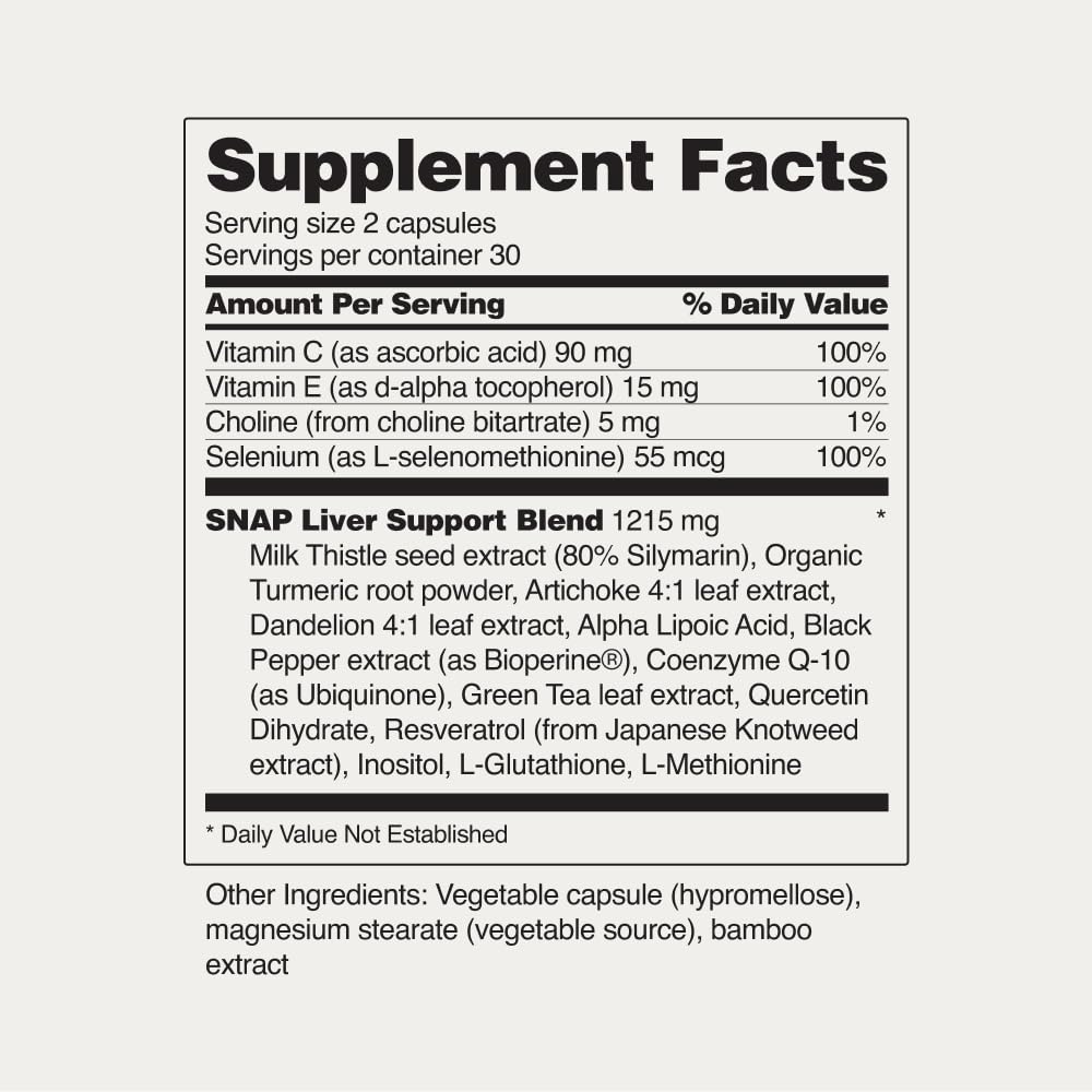 Snap Supplements dandelion extract scene suggests oxidative balance support