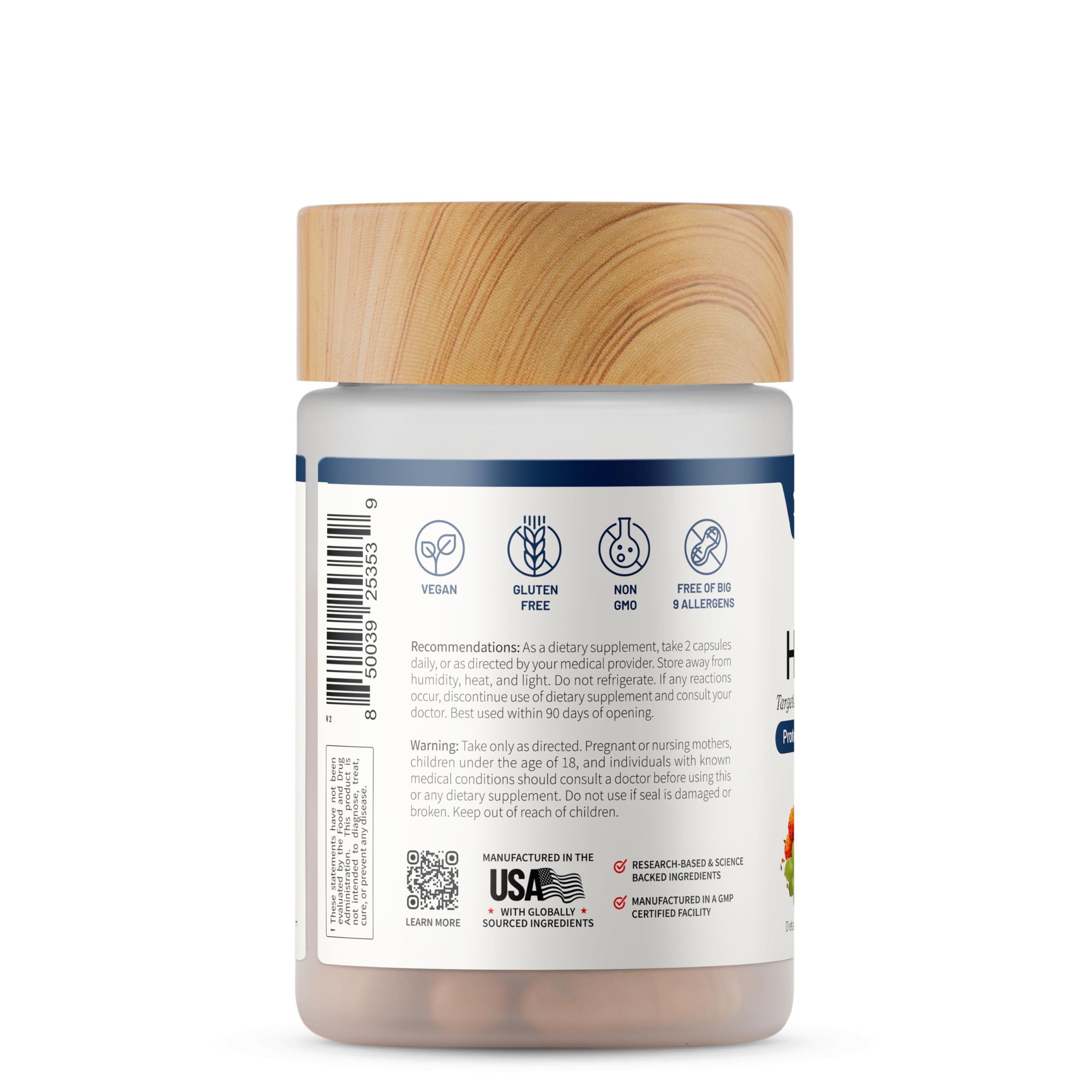Snap Supplements Eye Health packaging shot displays branding and product details.