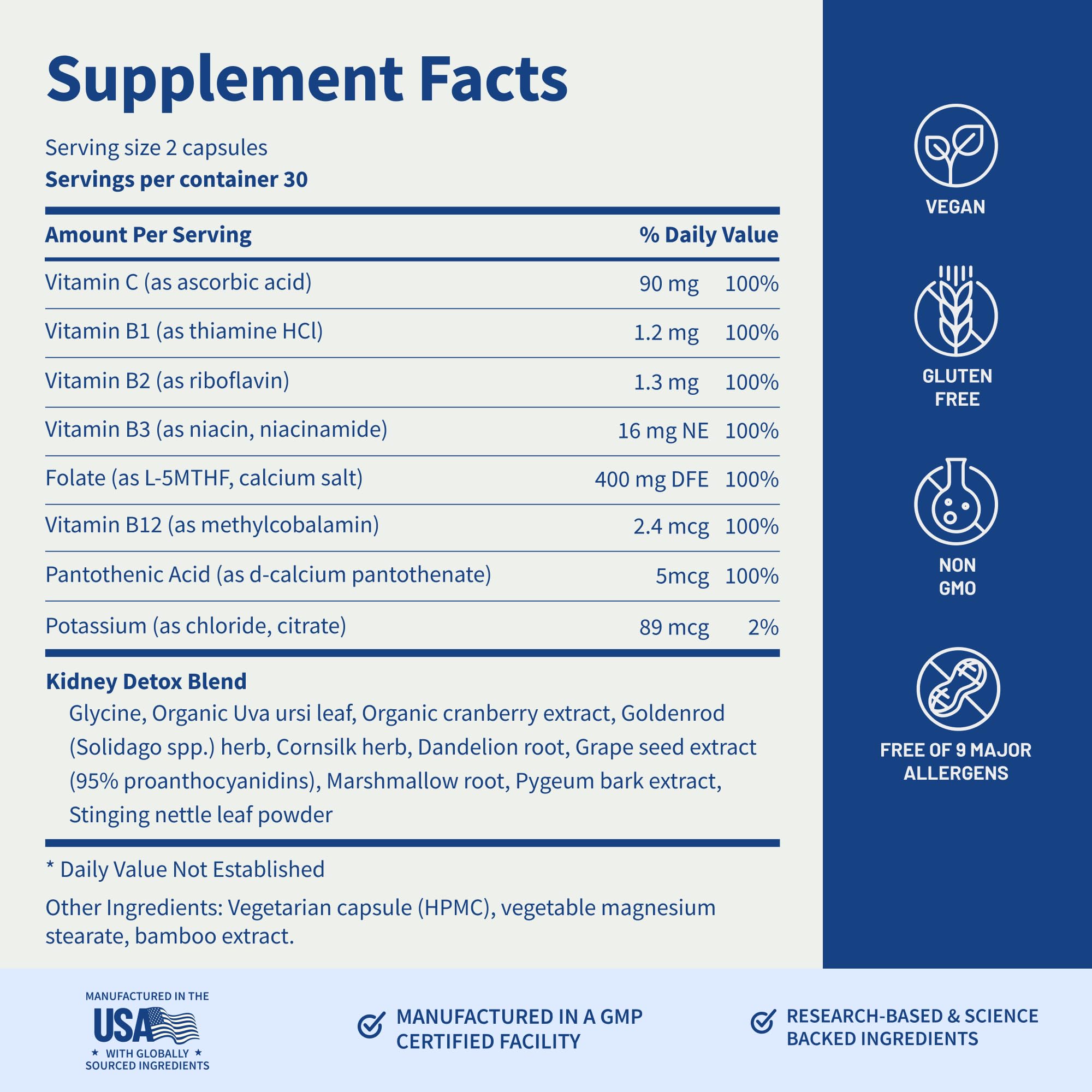 Snap Supplements Kidney Health product on a shelf for home or travel