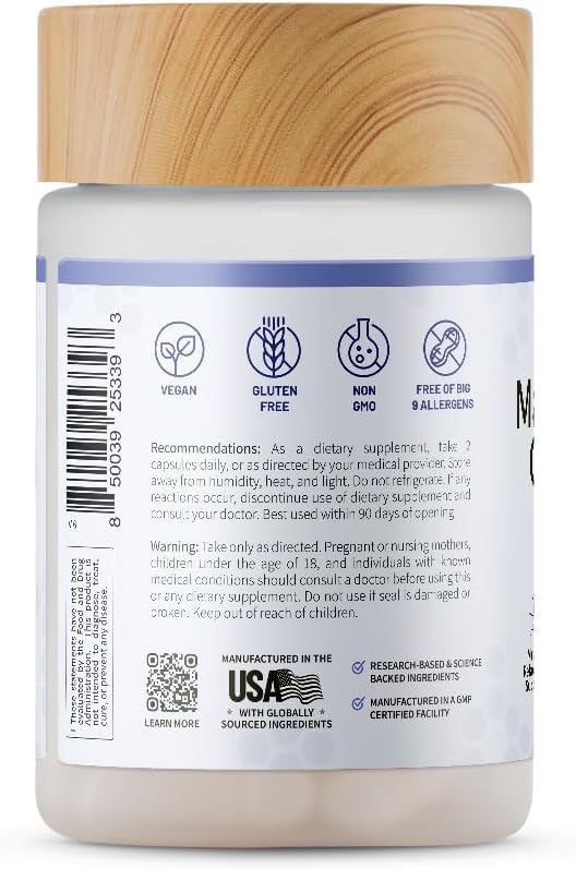 Snap Supplements globally sourced ingredients on label.