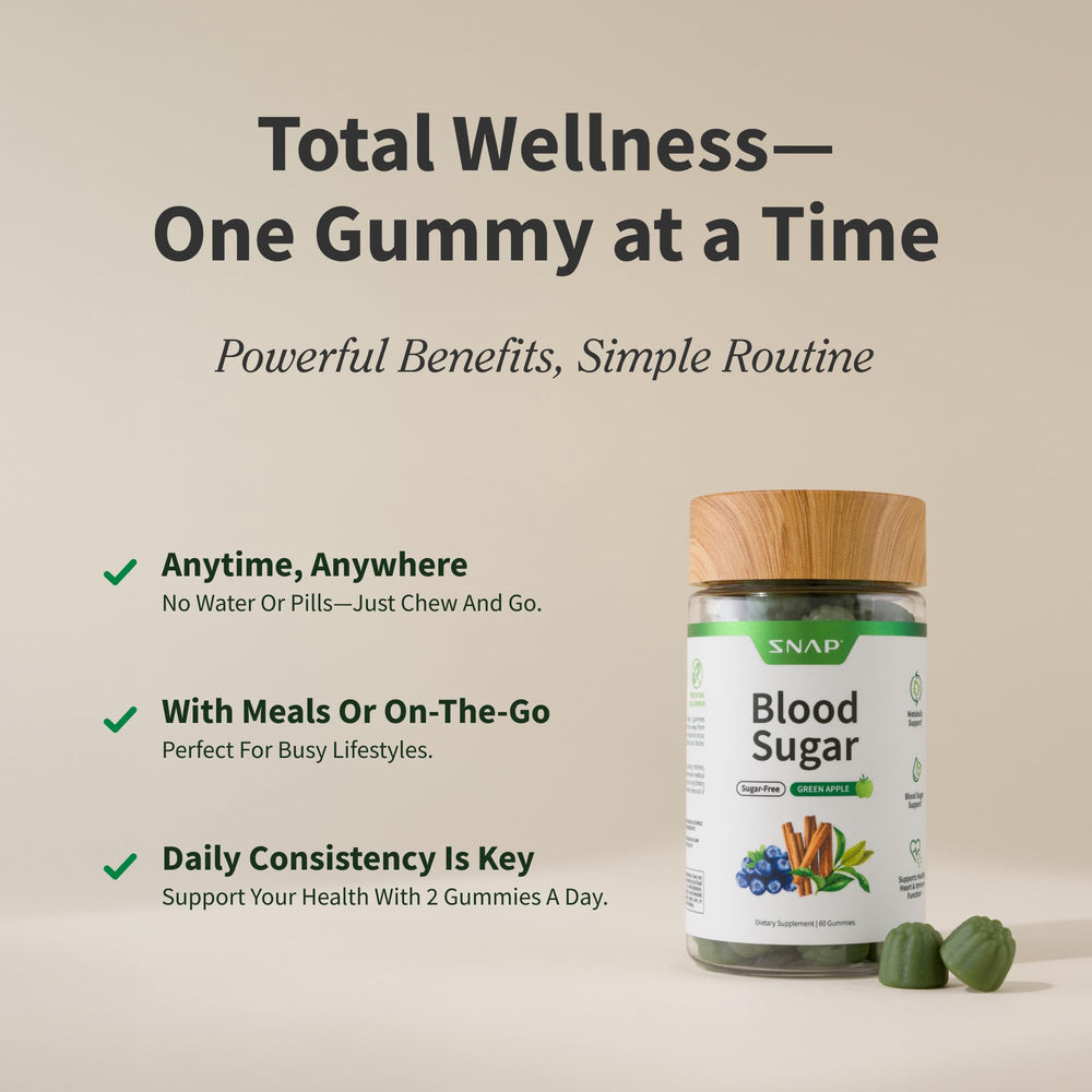 Snap Supplements Green Apple flavor gummy close-up for tasty daily use.