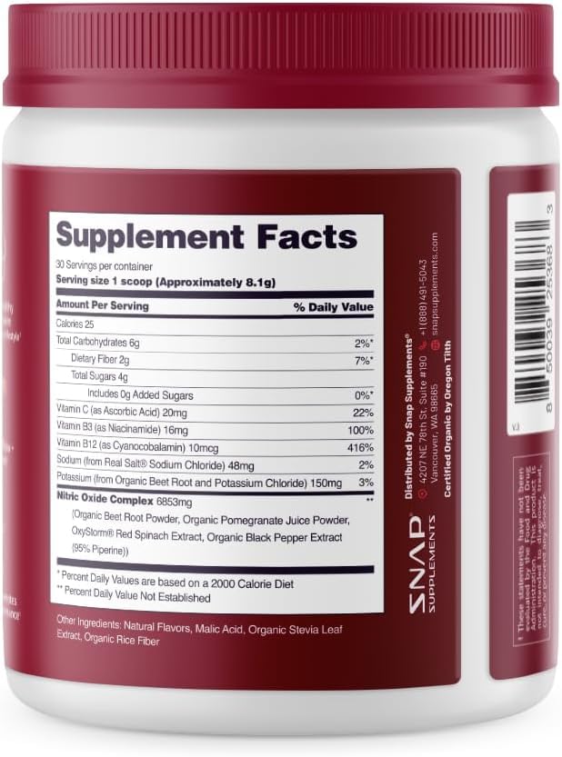 Tightly sealed Heart Beets tub showing 30 servings ready for use