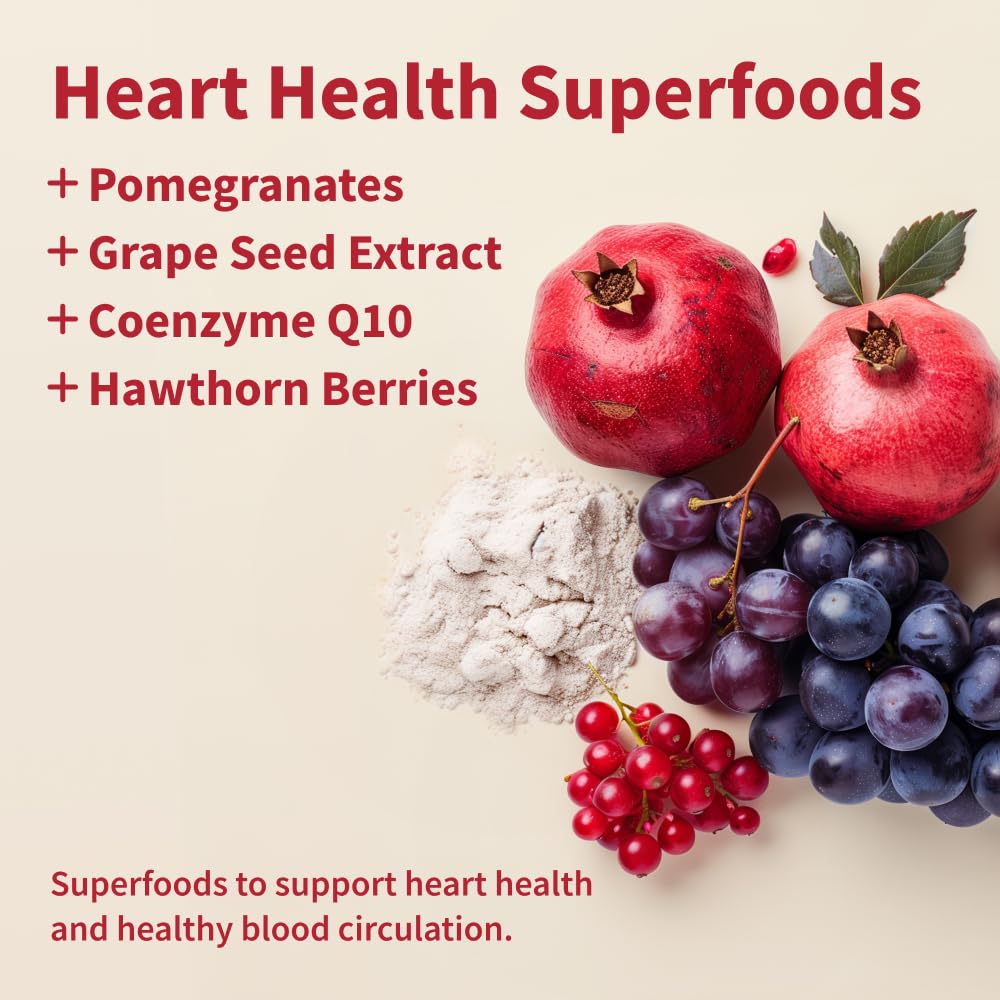 Snap Supplements Heart Health Gummies bottle back label showing ingredients for heart wellness