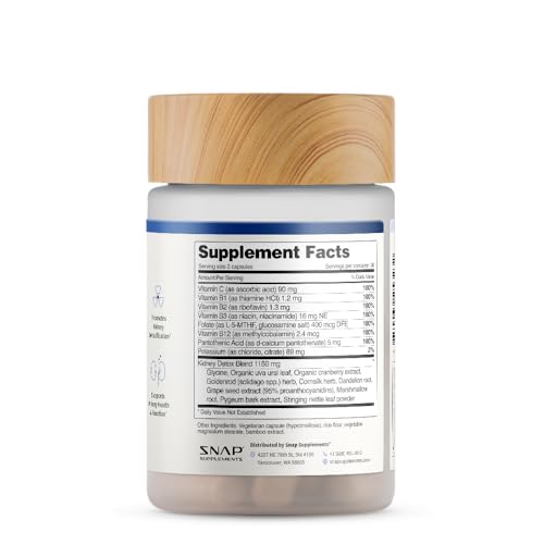 Snap Supplements Kidney Health at a desk setup for convenient daily routine