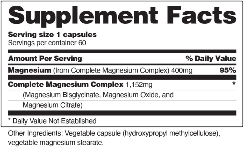 Snap Supplements label closeup highlighting ingredients and benefits.