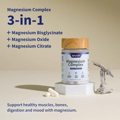 Snap Supplements magnesium bisglycinate capsules for gentle absorption.